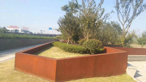 仪征耐候钢挡土墙