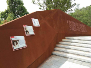 仪征耐候钢挡土墙